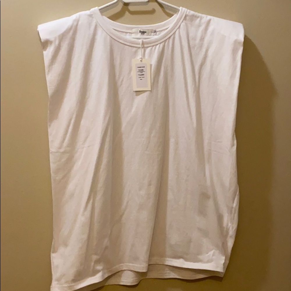 Frankie Shop - Eva Padded Shoulder Muscle Tee (L)